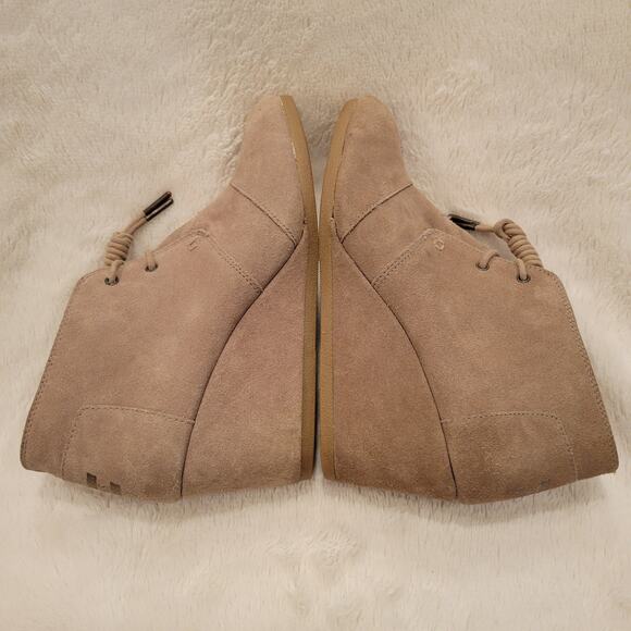 TOMS Womens Desert Wedge Suede Taupe Ankle High Heel Bootie✨️9.5 - Picture 5 of 16